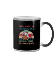 I READ BOOKS AND I KNOW THINGS Color Changing Mug thumbnail