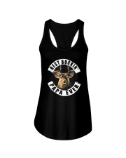 BEST BUCKIN' PAPA EVER Ladies Flowy Tank thumbnail