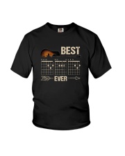 BEST GUITAR MUSIC NOTE DAD EVER 2 Youth T-Shirt tile