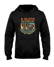 A SLOTH DOES MORE WORK THAN MY PANCREAS Hooded Sweatshirt thumbnail