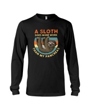 A SLOTH DOES MORE WORK THAN MY PANCREAS Long Sleeve Tee thumbnail