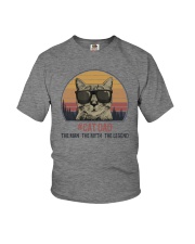 CAT DAD THE LEGEND Youth T-Shirt tile