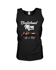 DACHSHUND MOM LIFE IS RUFF Unisex Tank thumbnail