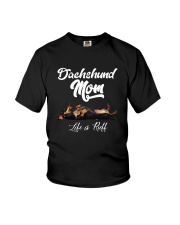 DACHSHUND MOM LIFE IS RUFF Youth T-Shirt thumbnail