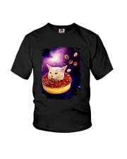 CAT MEME DONUT IN SPACE Youth T-Shirt thumbnail