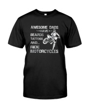 AWESOME DADS RIDE MOTORCYCLES Classic T-Shirt front