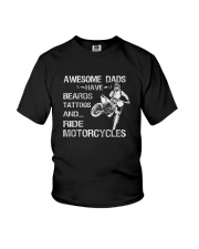 AWESOME DADS RIDE MOTORCYCLES Youth T-Shirt thumbnail