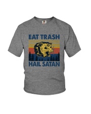 EAT TRASH HAIL SATAN RACCOON Youth T-Shirt tile