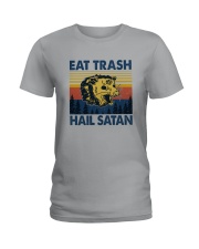 EAT TRASH HAIL SATAN RACCOON Ladies T-Shirt tile