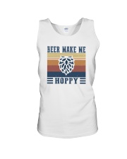 BEER MAKES ME HOPPY Unisex Tank tile