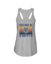 BEER MAKES ME HOPPY Ladies Flowy Tank tile