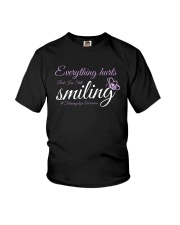 EVERYTHING HURTS BUT I'M STILL SMILING Youth T-Shirt tile