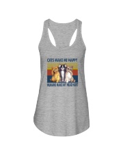 CATS MAKE ME HAPPY VINTAGE Ladies Flowy Tank thumbnail
