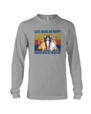 CATS MAKE ME HAPPY VINTAGE Long Sleeve Tee thumbnail