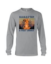 NAMASTAY 6 FEET AWAY DOG YOGA Long Sleeve Tee thumbnail