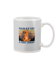 NAMASTAY 6 FEET AWAY DOG YOGA Mug thumbnail