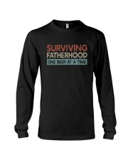 SURVIVING FATHERHOOD ONE BEER AT A TIME Long Sleeve Tee tile