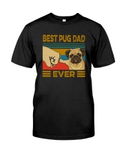 BEST PUG DAD EVER Classic T-Shirt front