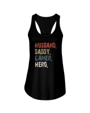 HUSBAND DADDY GAMER HERO Ladies Flowy Tank tile