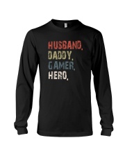 HUSBAND DADDY GAMER HERO Long Sleeve Tee tile