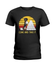 COME AND TAKE IT dachshund Ladies T-Shirt thumbnail