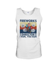 FIREWORKS DIRECTOR I RUN YOU RUN Unisex Tank thumbnail