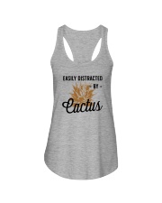 EASILY DISTRACTED BY CACTUS Ladies Flowy Tank tile