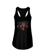 gun flag Ladies Flowy Tank tile