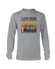 I LIKE BOURBON AND MY CAMPER Long Sleeve Tee tile
