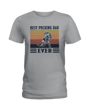 BEST PUCKING DAD EVER Ladies T-Shirt tile