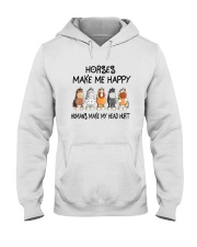 HORSES MAKE ME HAPPY Hooded Sweatshirt thumbnail