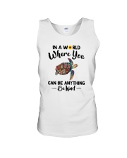 BE KIND TURTLE Unisex Tank tile