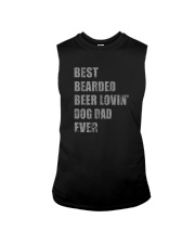 BEST BEARDED BEER LOVIN' DOG DAD EVER Sleeveless Tee tile