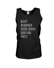 BEST BEARDED BEER LOVIN' DOG DAD EVER Unisex Tank tile