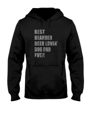 BEST BEARDED BEER LOVIN' DOG DAD EVER Hooded Sweatshirt tile