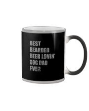BEST BEARDED BEER LOVIN' DOG DAD EVER Color Changing Mug tile