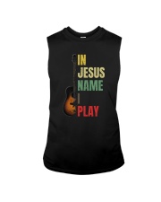 IN JESUS NAME I PLAY GUITAR Sleeveless Tee tile