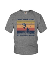 CAN'T WORK TODAY MY ARM IS IN A CAST Youth T-Shirt thumbnail