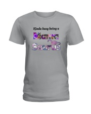 KINDA BUSY BEING A MAMA SAURUS Ladies T-Shirt tile