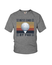 BEST GOLF DAD BY PAR Youth T-Shirt tile