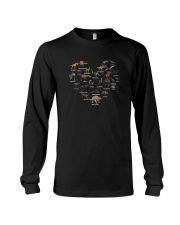 DINOSAURS LOVER HEART Long Sleeve Tee tile