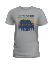 SAVE THE CHUBBY UNICORNS Ladies T-Shirt thumbnail