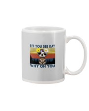EFF YOU SEE KAY SLOTH YOGA VINTAGE Mug tile