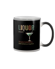 LIQUOR NOUN VINTAGE Color Changing Mug tile