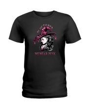 IN OCTOBER WE WEAR PINK WITCH Ladies T-Shirt thumbnail
