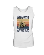 LONG RANGE SHOOTING IT'S LIKE GOLF BUT FOR MEN Unisex Tank tile