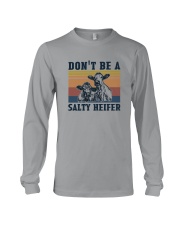 DON'T BE A SALTY HEIFER Long Sleeve Tee tile