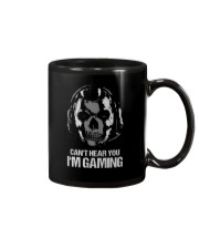 SKULL CAN'T HEAR YOU I'M GAMING Mug tile