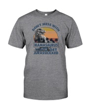 DON'T MESS WITH MAMASAAURUS Classic T-Shirt front
