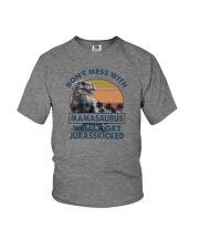 DON'T MESS WITH MAMASAAURUS Youth T-Shirt tile